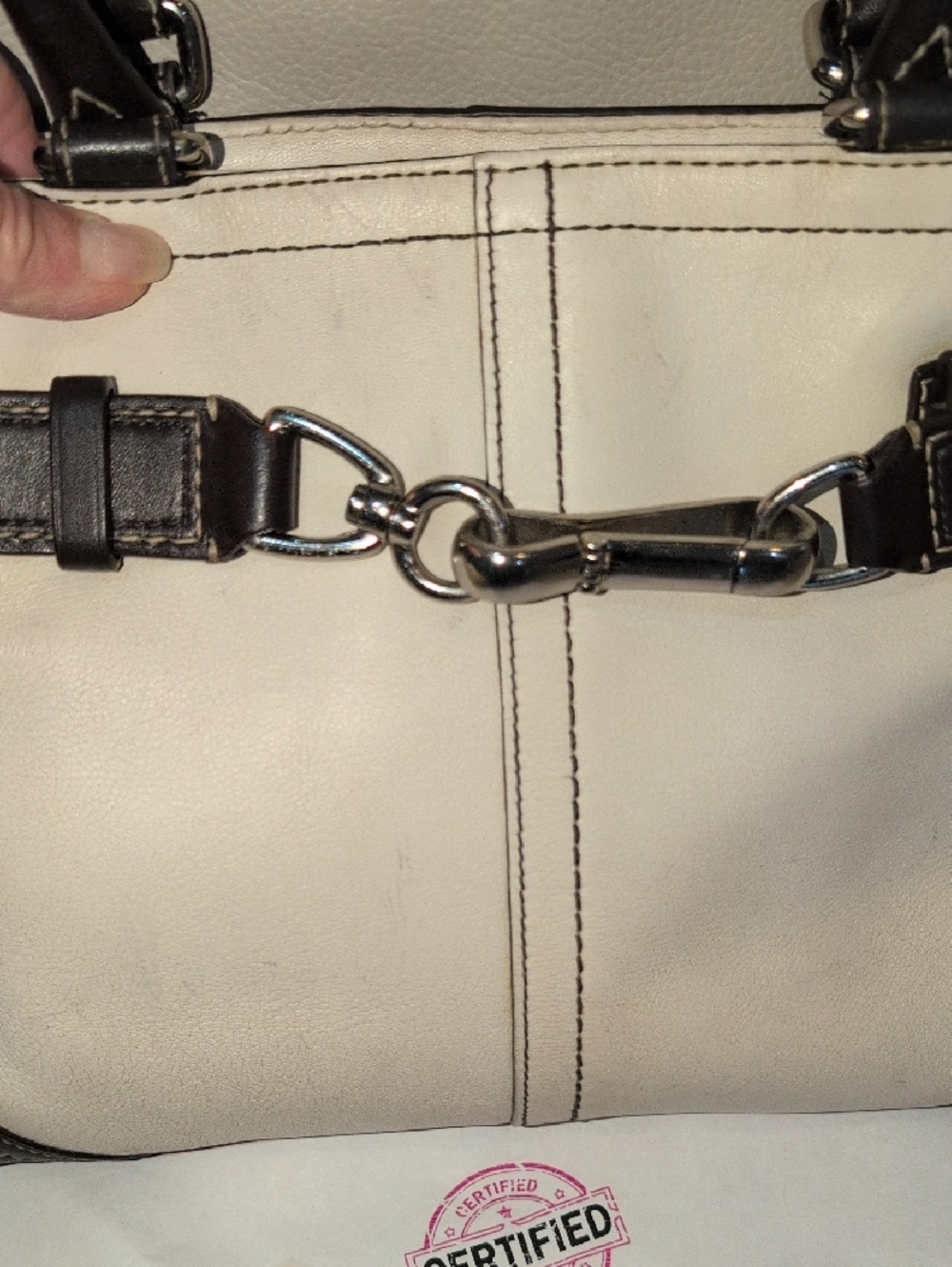 Coach 2007  Hampton Horsebit shoulder Bag Vintage comes With COA F-11199 - Picture 3 of 16